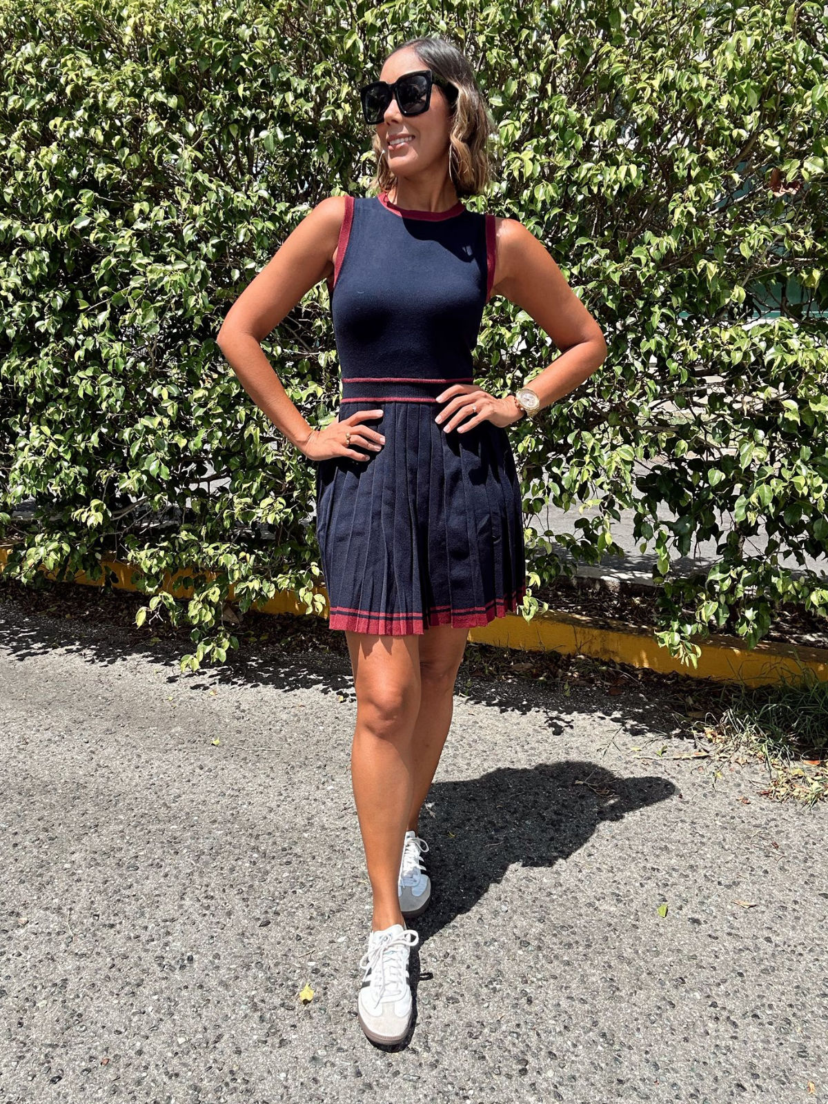 All About That Pleat Mini Dres