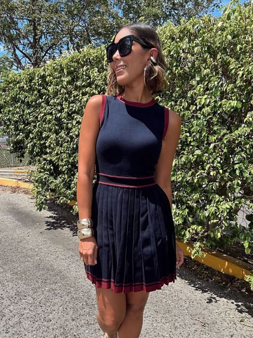All About That Pleat Mini Dres
