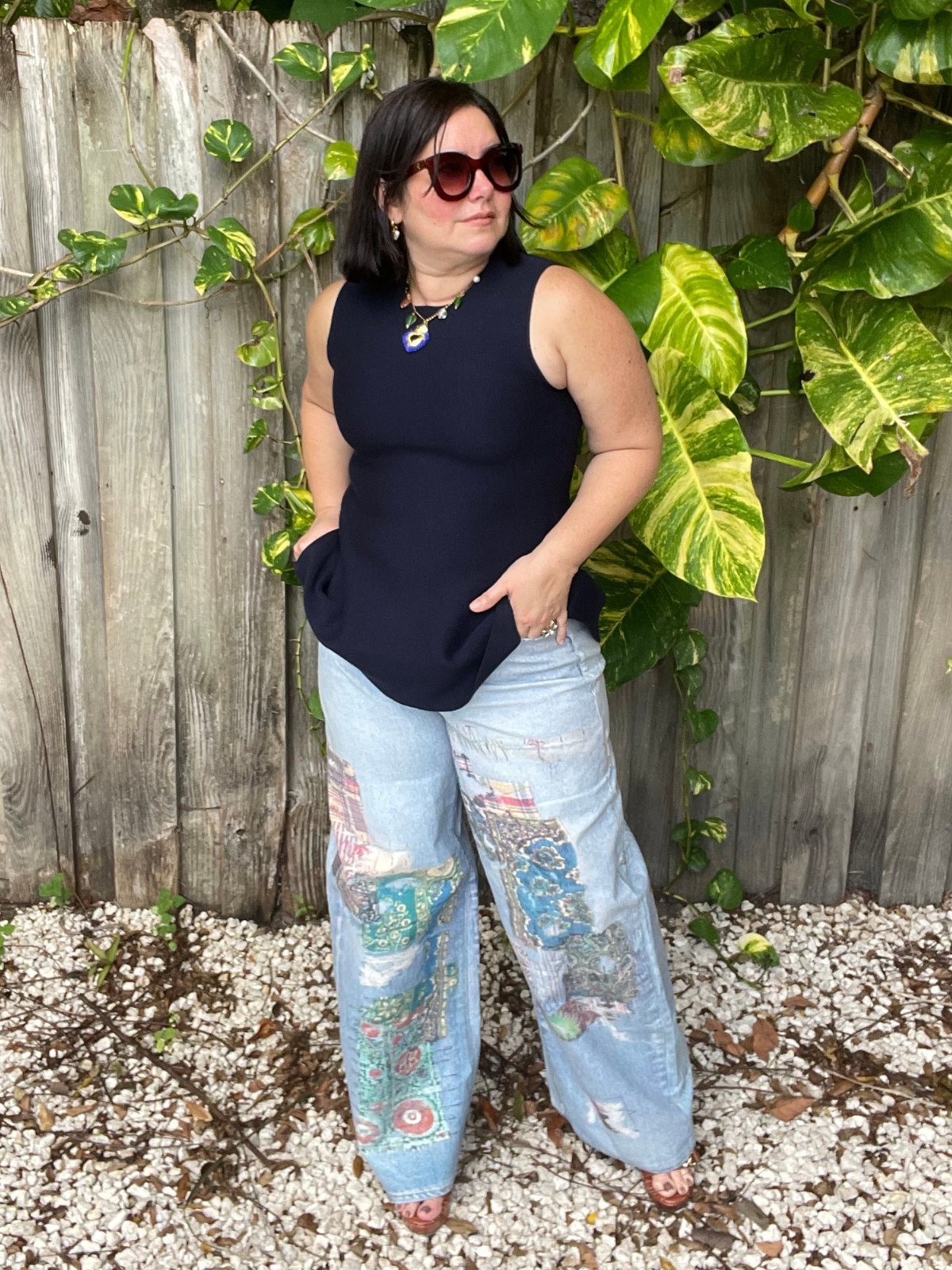 Anne Sleeveless Flared Peplum Top