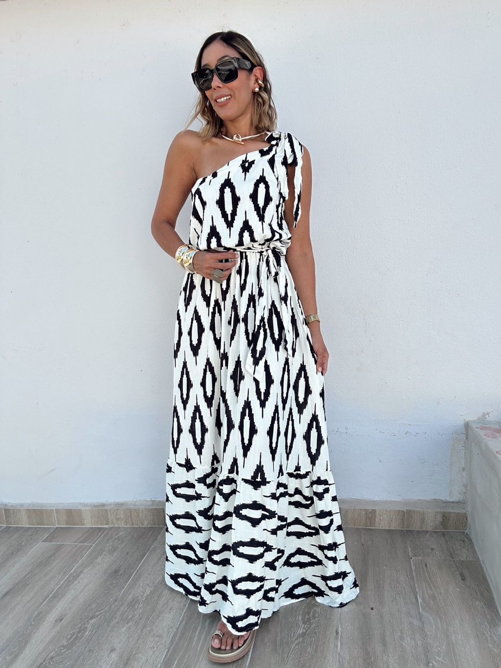 The Camila One-Shoulder Maxi Dress