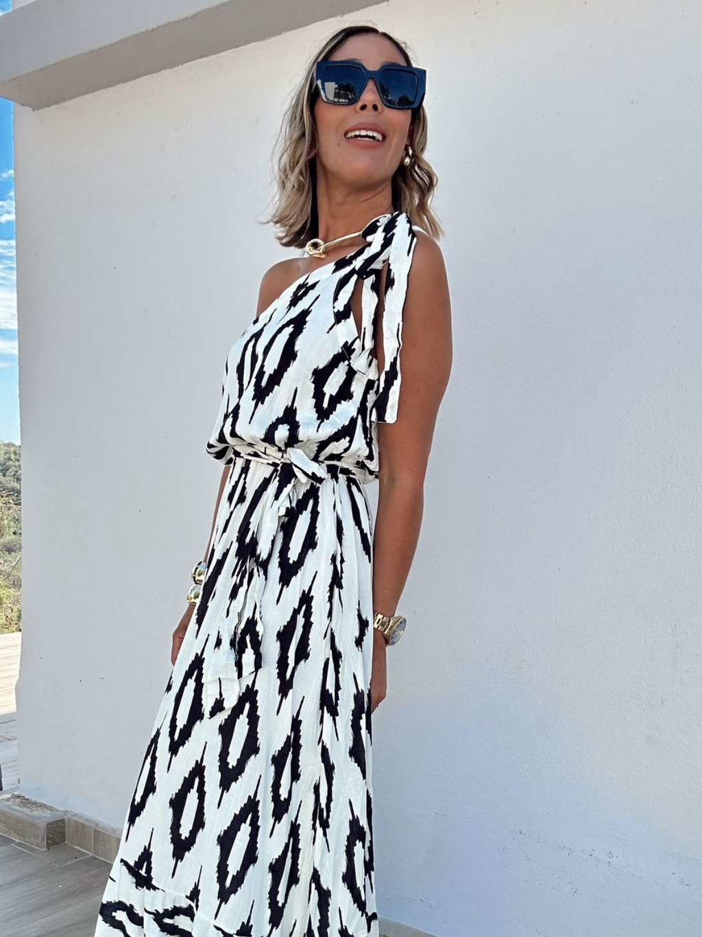 The Camila One-Shoulder Maxi Dress