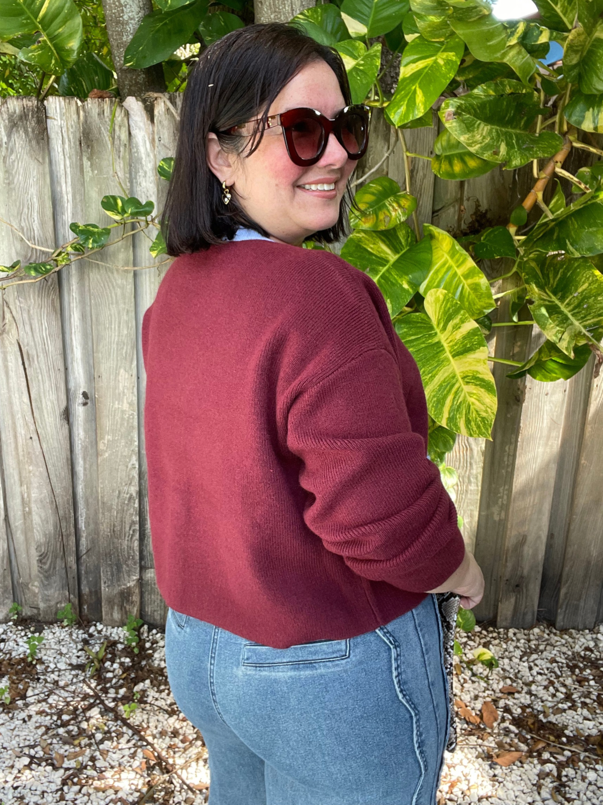 Ruby Scallop Trim Cardigan