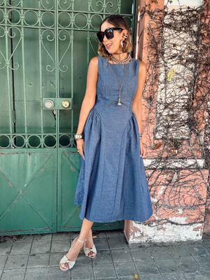 Bluebell Charm Midi Dress