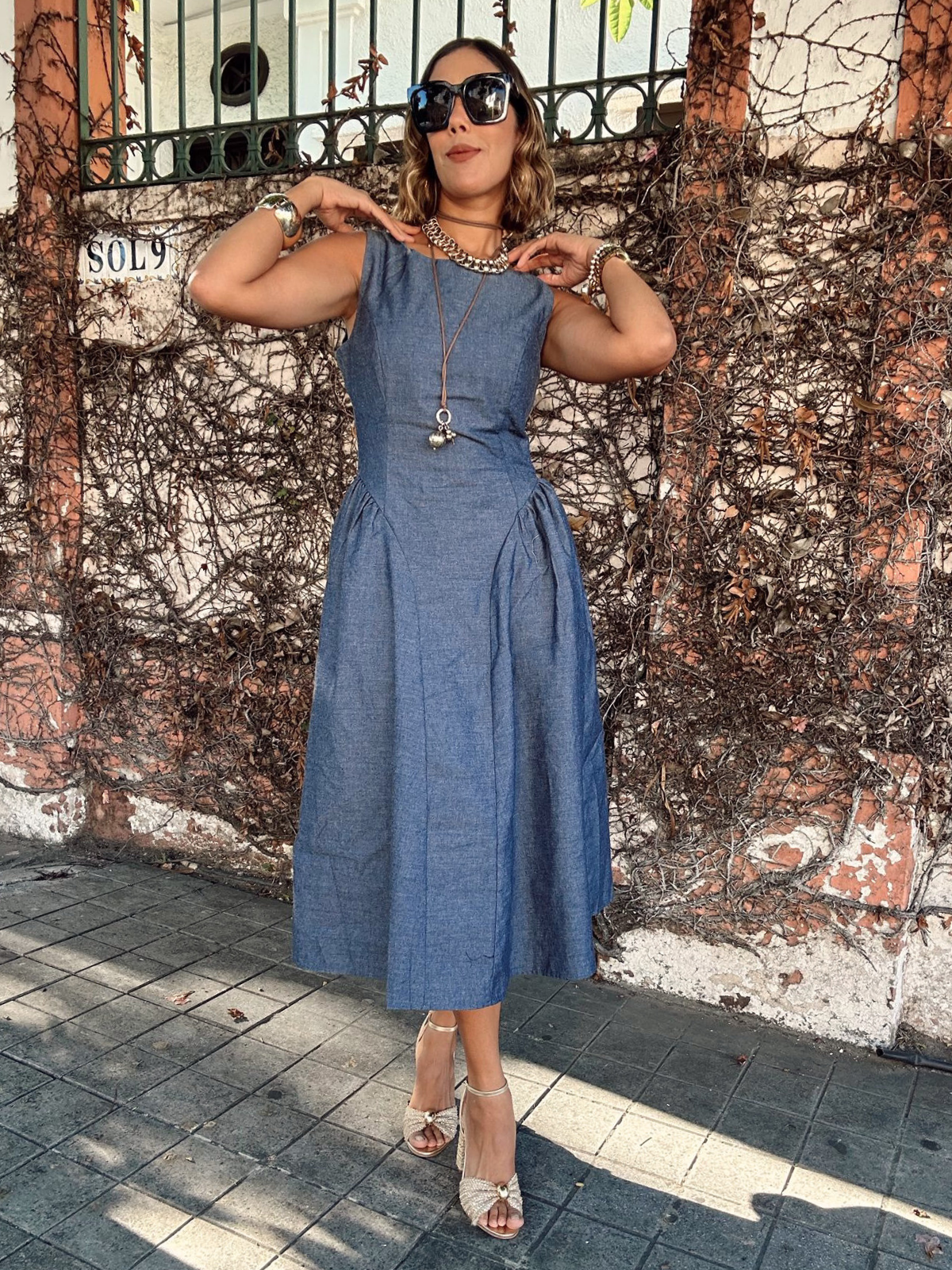 Bluebell Charm Midi Dress