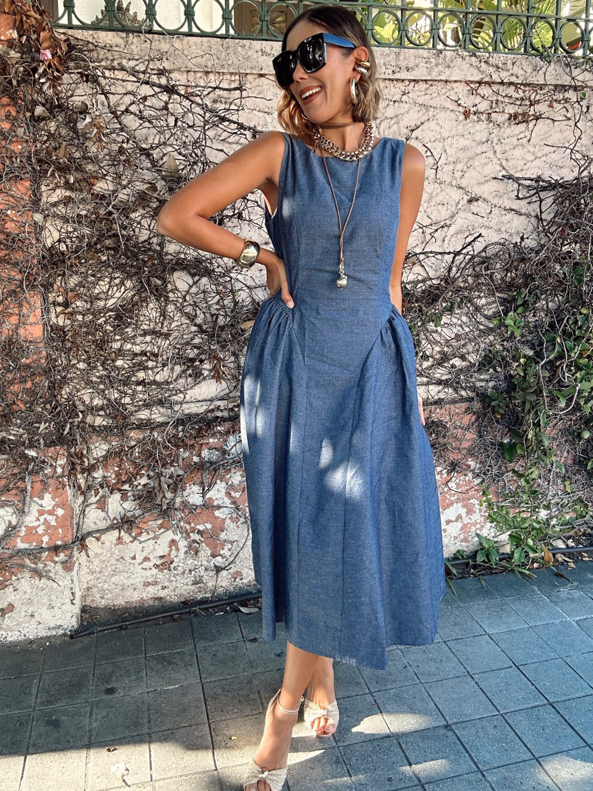 Bluebell Charm Midi Dress