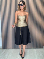 The Luminous Midnight Metallic Bustier