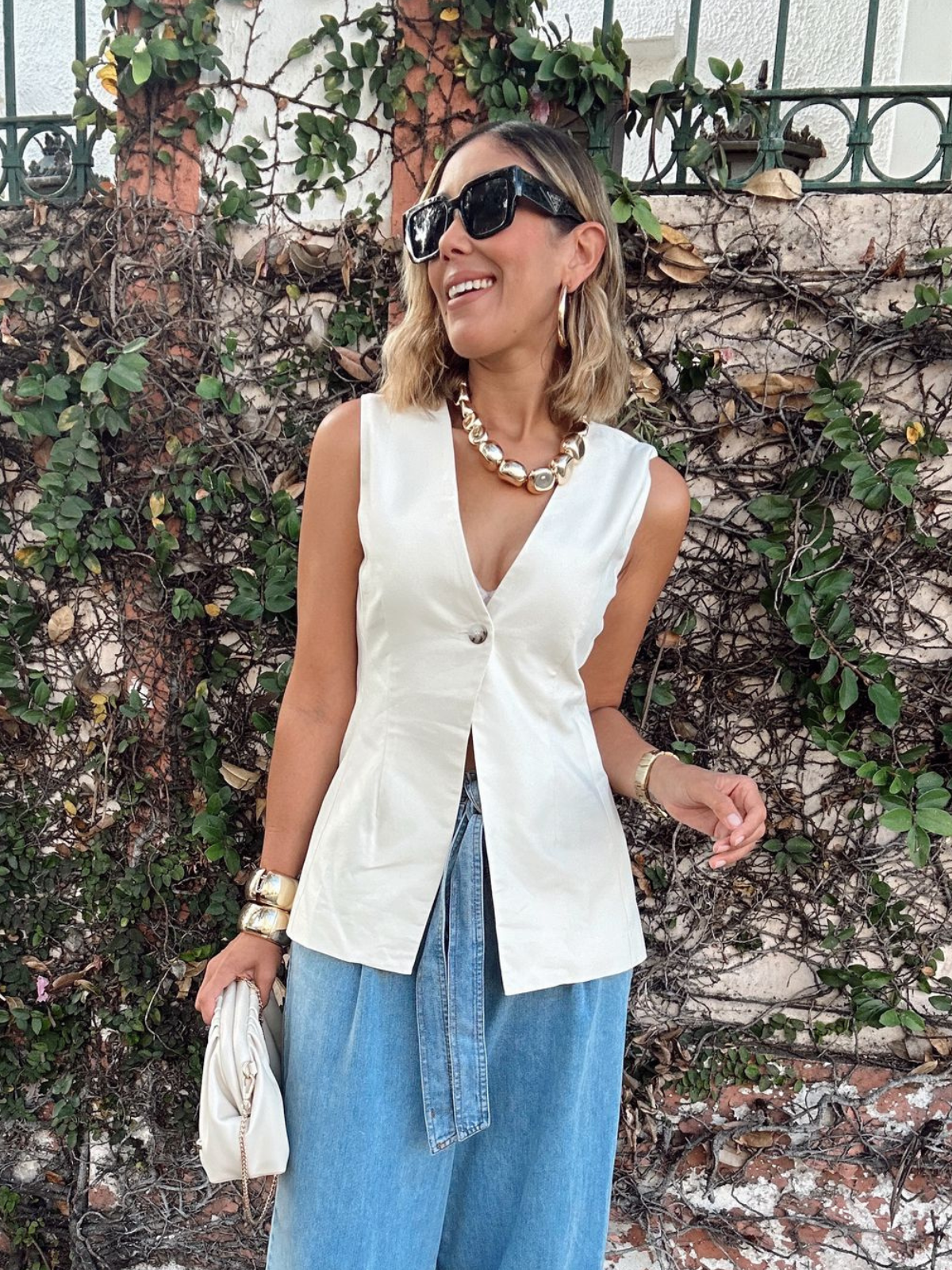 Timeless Elegance Single-Button Vest