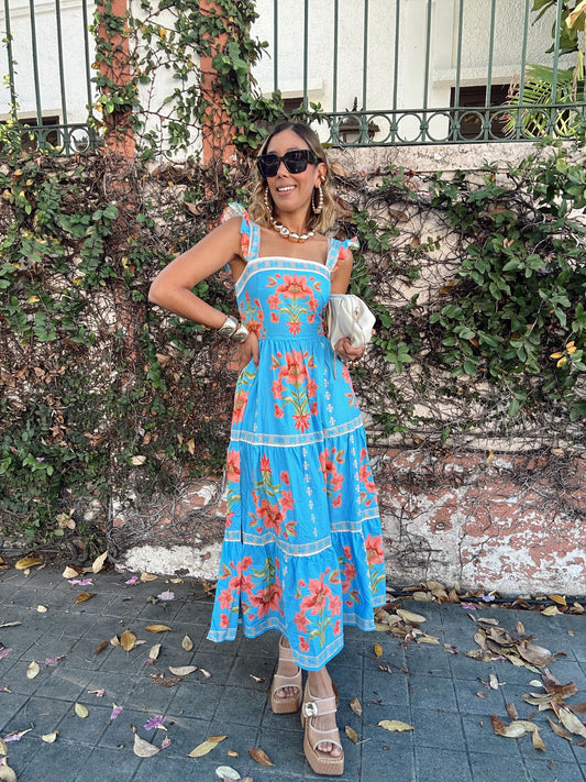 Blooming Serenity Midi Dress