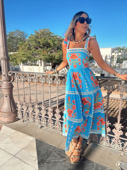 Blooming Serenity Midi Dress