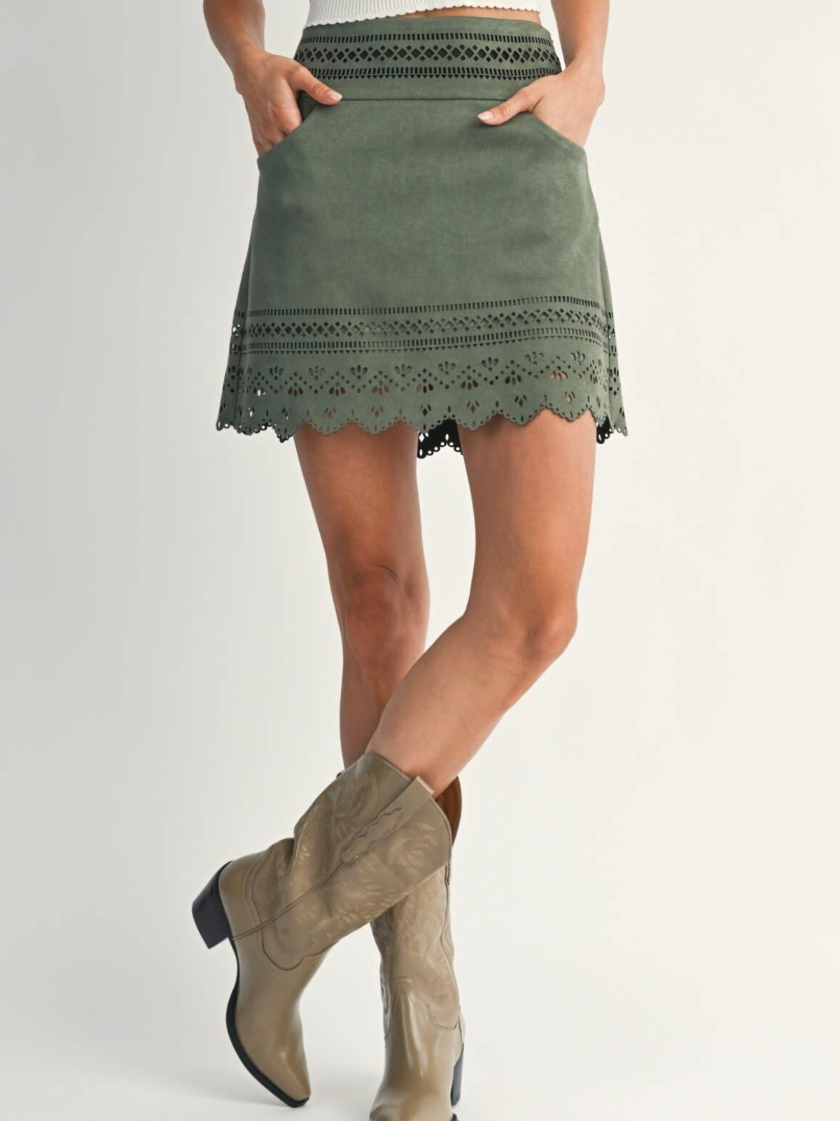 Just a Girl Who Loves Details Mini Skirt