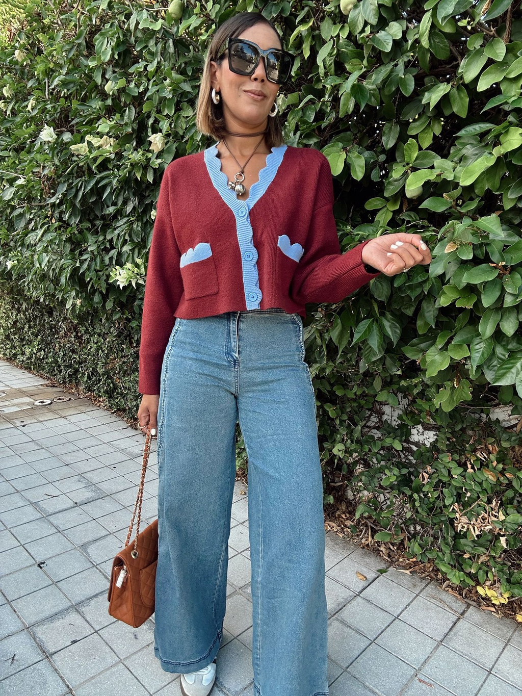 Freedom of Movement Wide-Leg Scallop Jeans