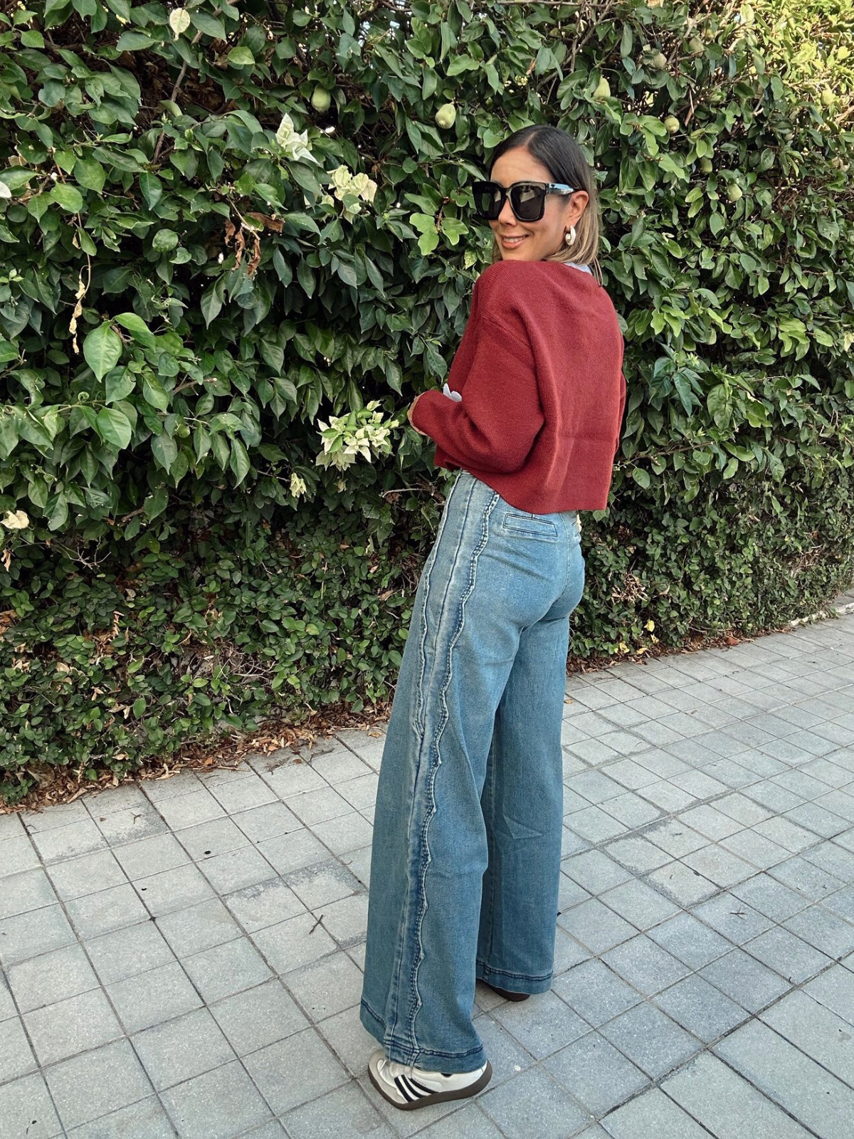 Freedom of Movement Wide-Leg Scallop Jeans