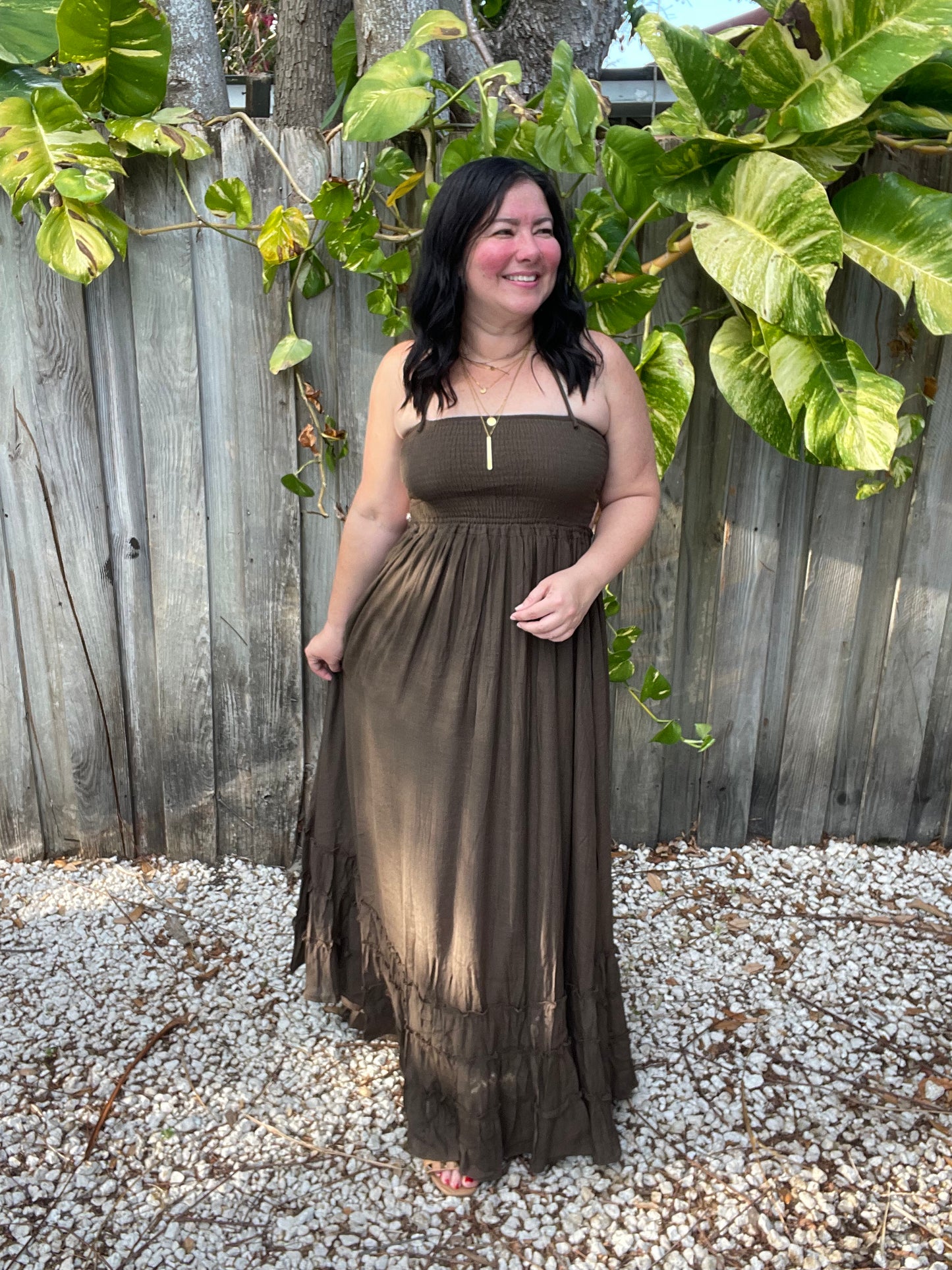 Isla Sol Halter Maxi Dress