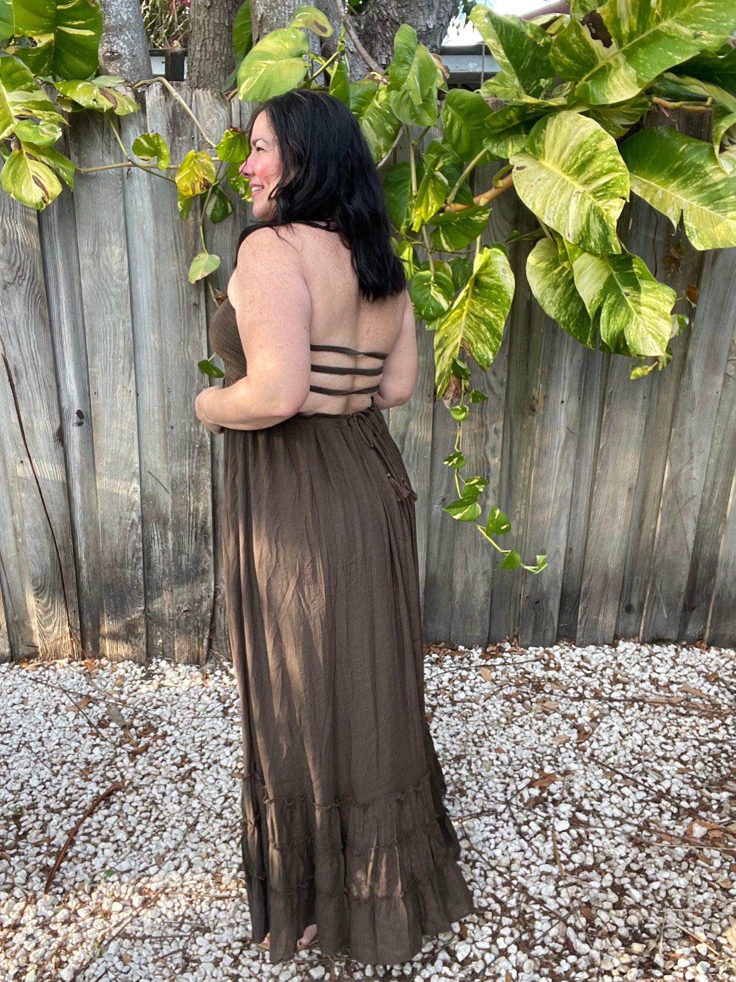 Isla Sol Halter Maxi Dress