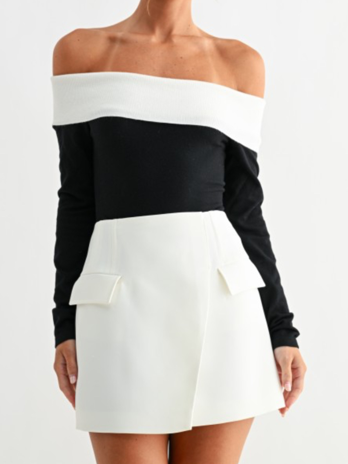 Sleek Wrap Mini Skirt