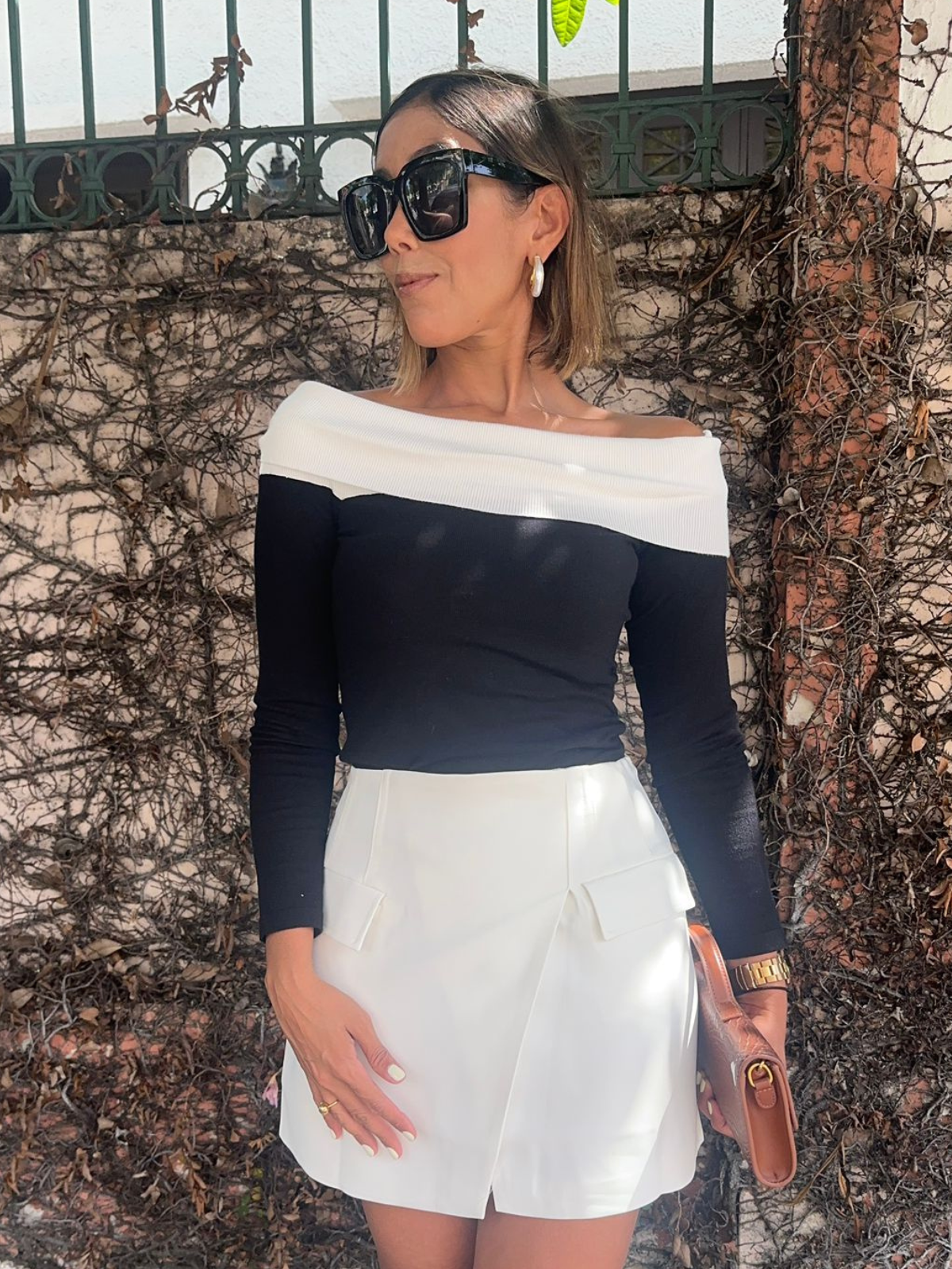 Sleek Wrap Mini Skirt