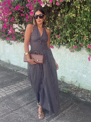 Polka Romance Maxi Dress