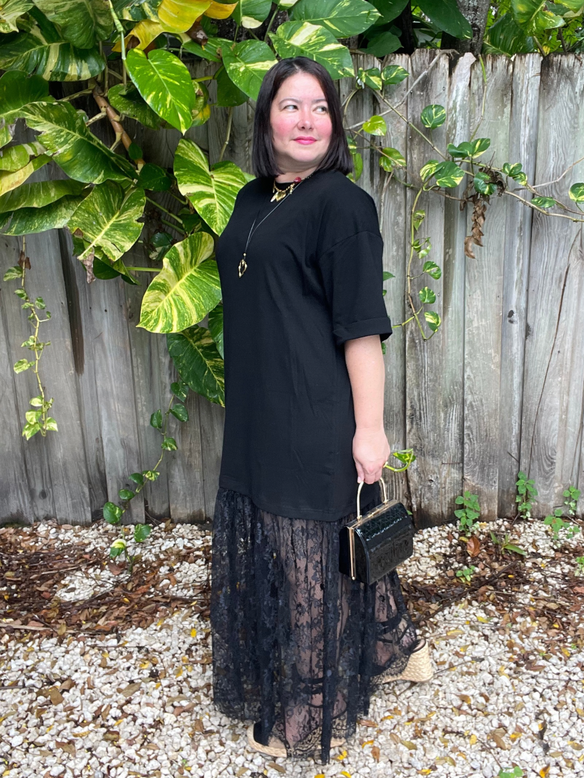 Lace Meets Street Maxi Dress