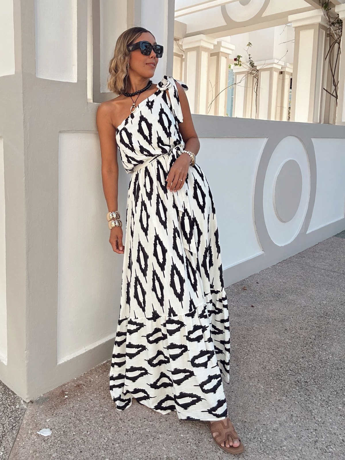 The Camila One-Shoulder Maxi Dress