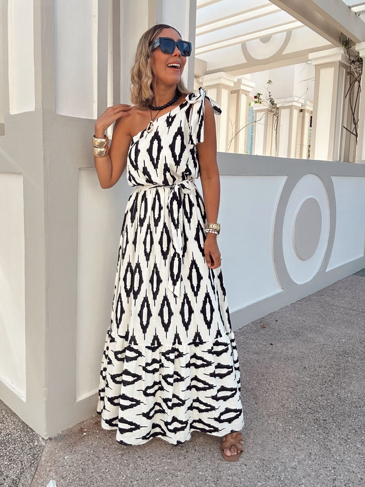 The Camila One-Shoulder Maxi Dress