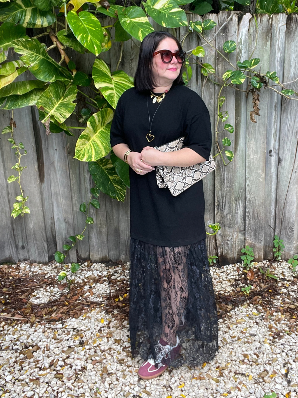 Lace Meets Street Maxi Dress
