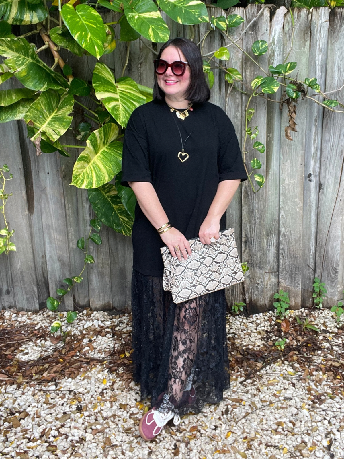 Lace Meets Street Maxi Dress
