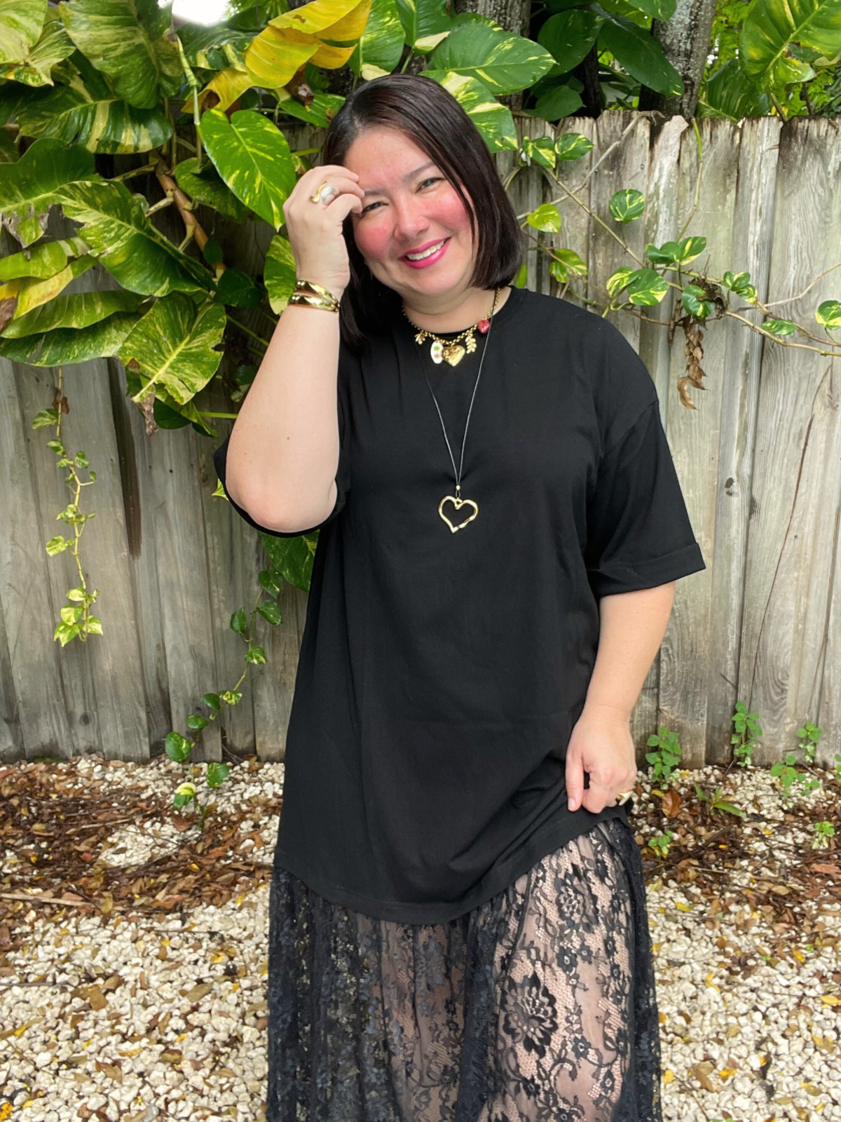 Lace Meets Street Maxi Dress