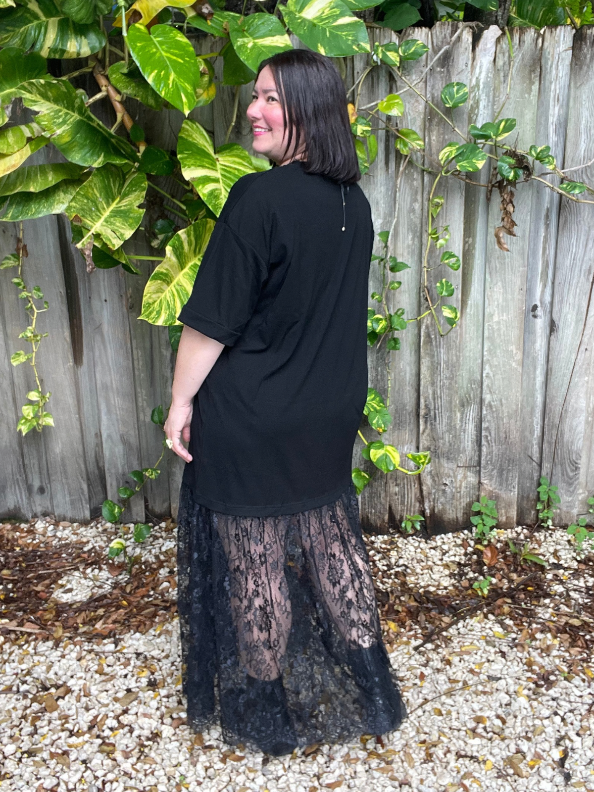 Lace Meets Street Maxi Dress