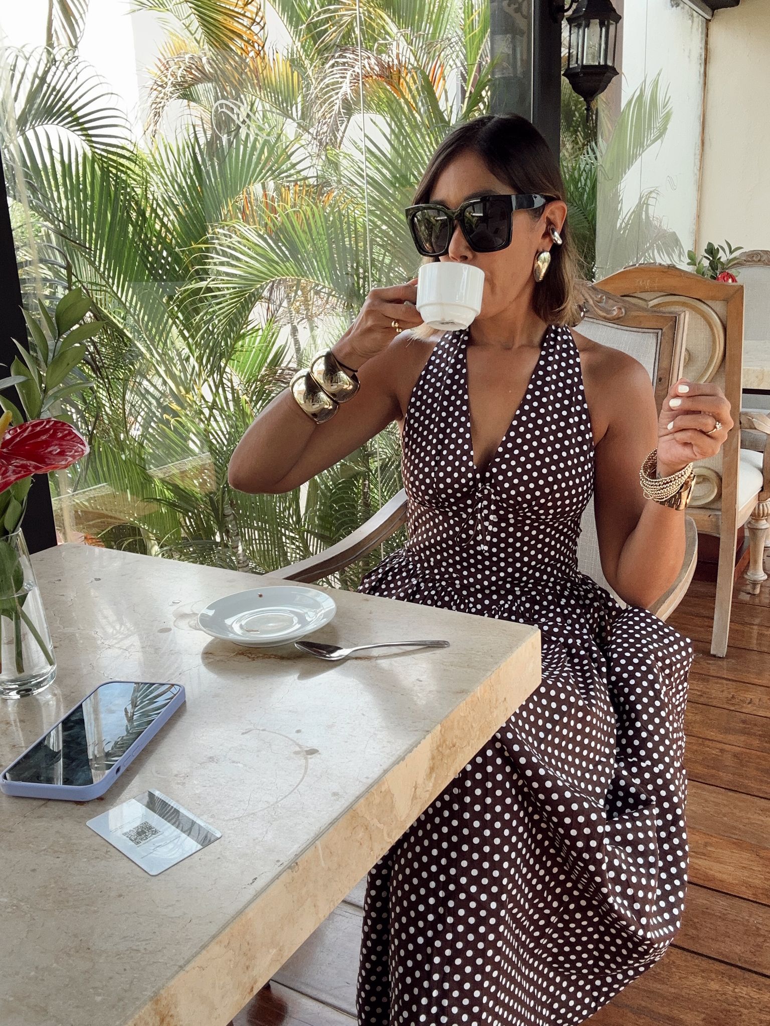 Polka Romance Maxi Dress