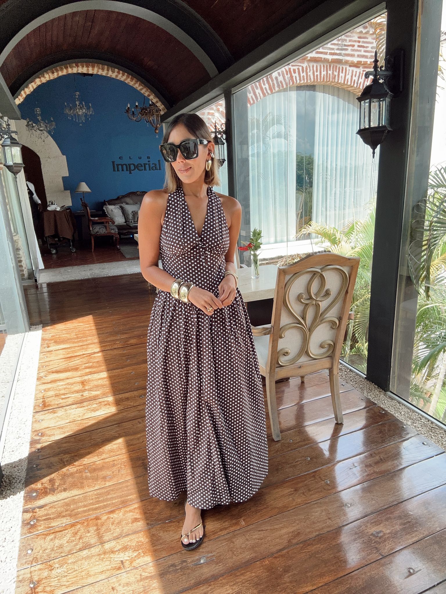 Polka Romance Maxi Dress