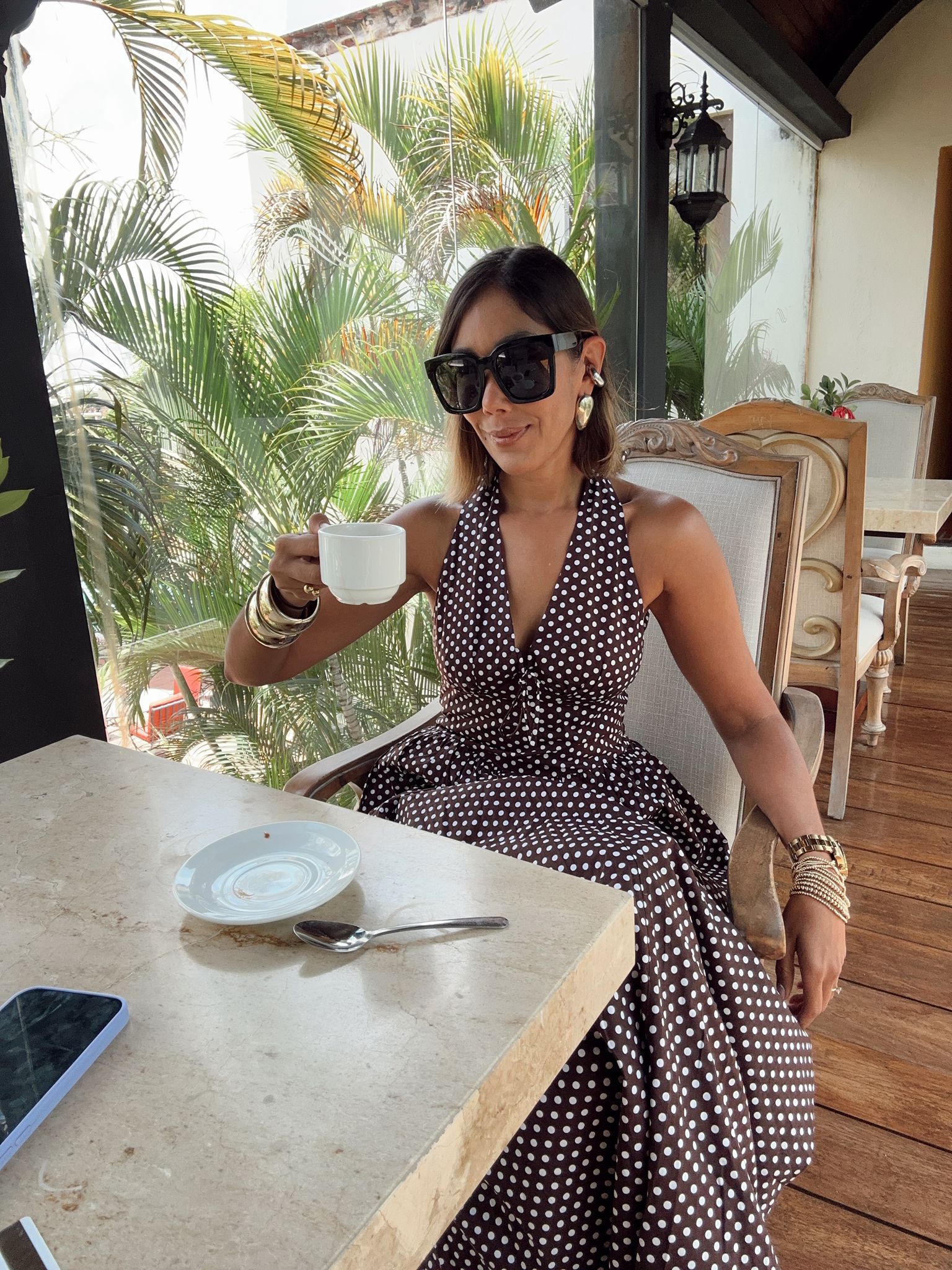 Polka Romance Maxi Dress