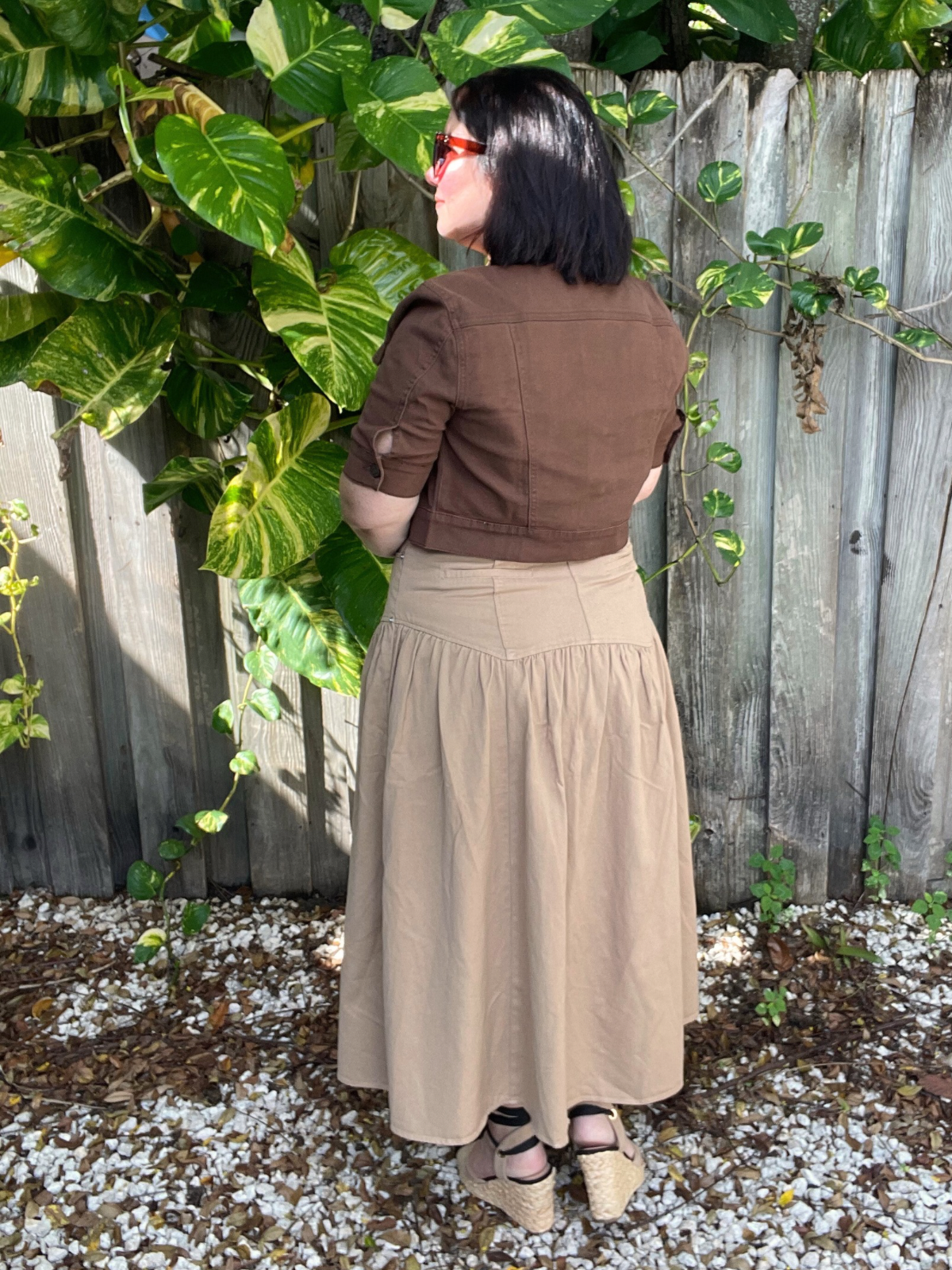 Own It Always Fit and Flare Midi Skirt