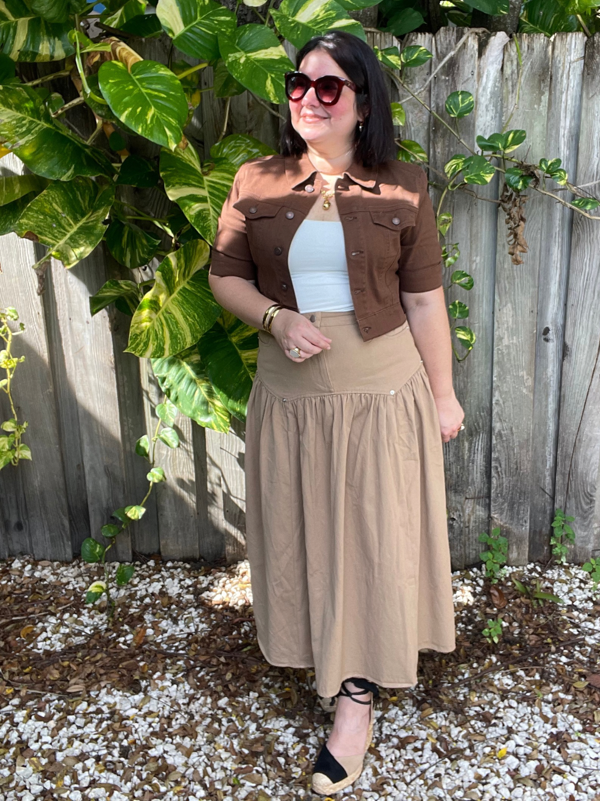 Own It Always Fit and Flare Midi Skirt