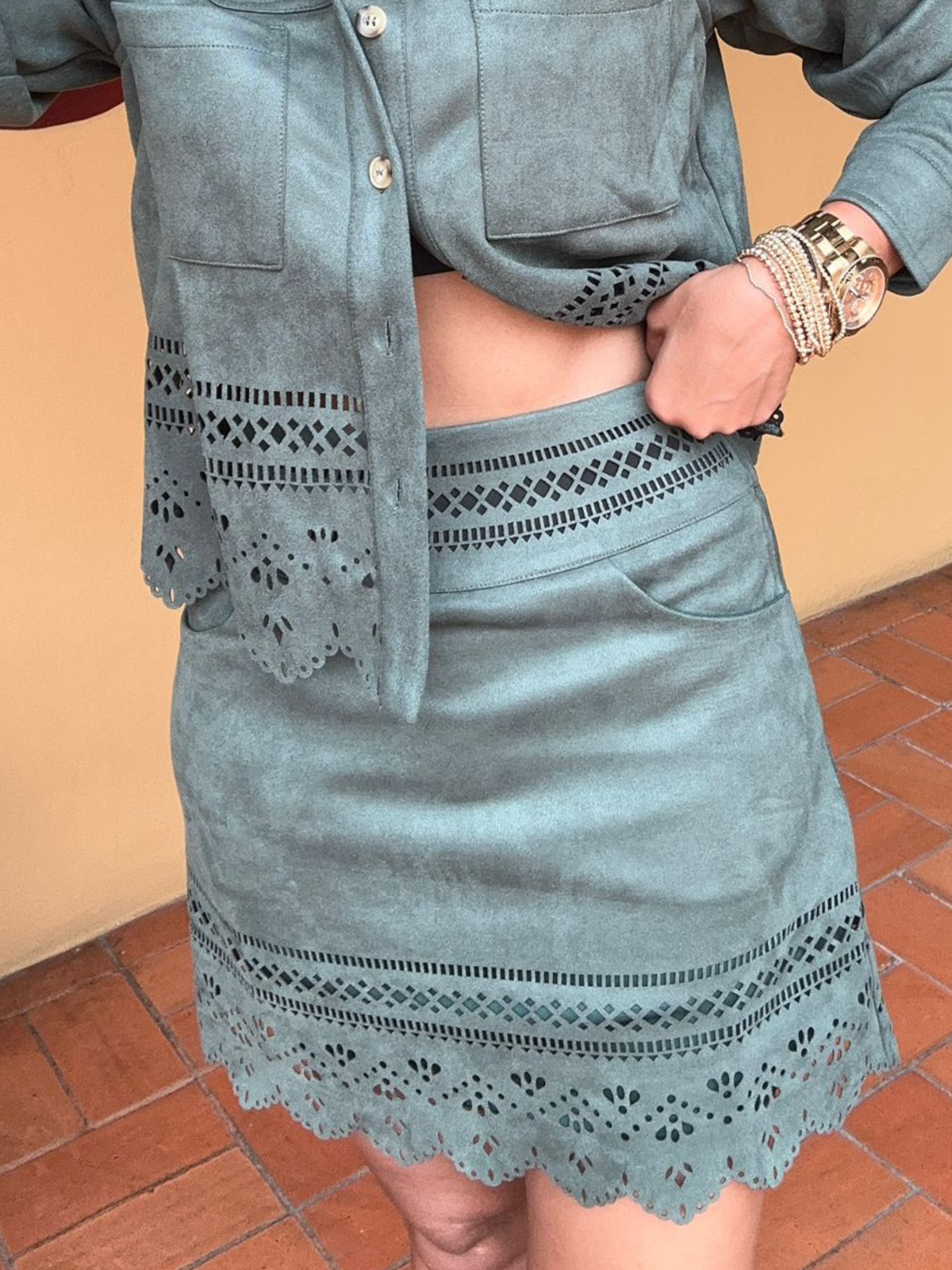 Just a Girl Who Loves Details Mini Skirt