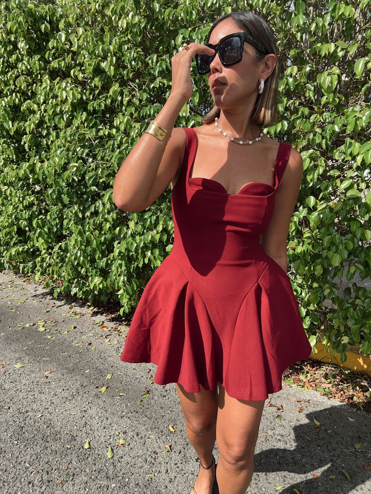 Vérité Contour Flare Mini Dress