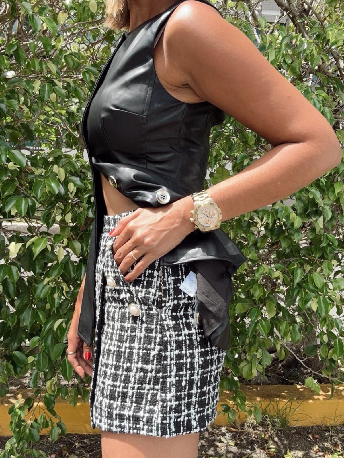 Paris Stroll Tweed Skort