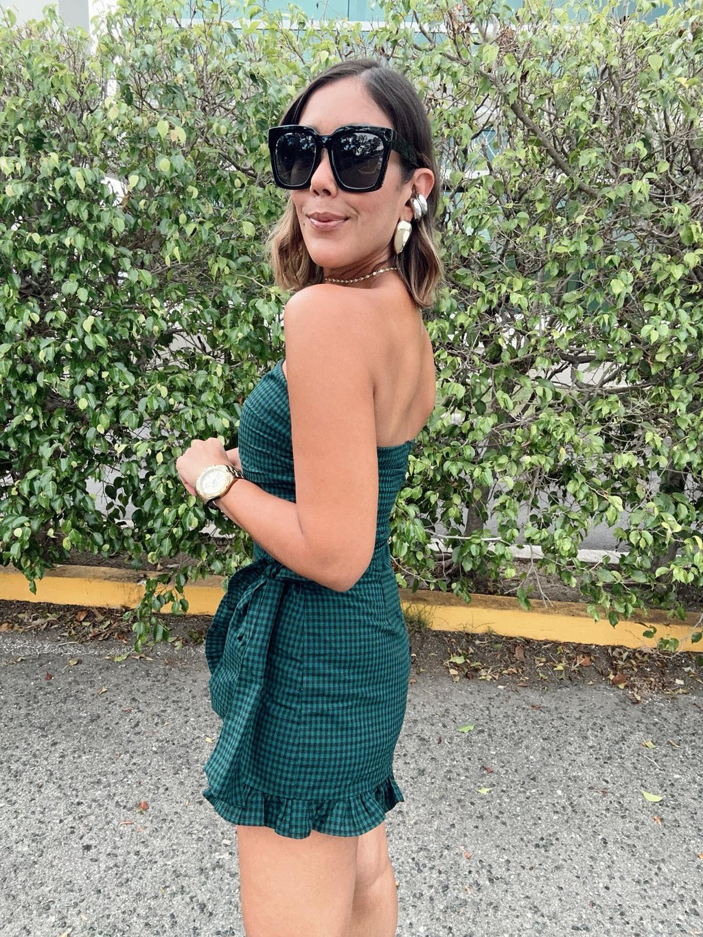 Kirsten Checkered Romper