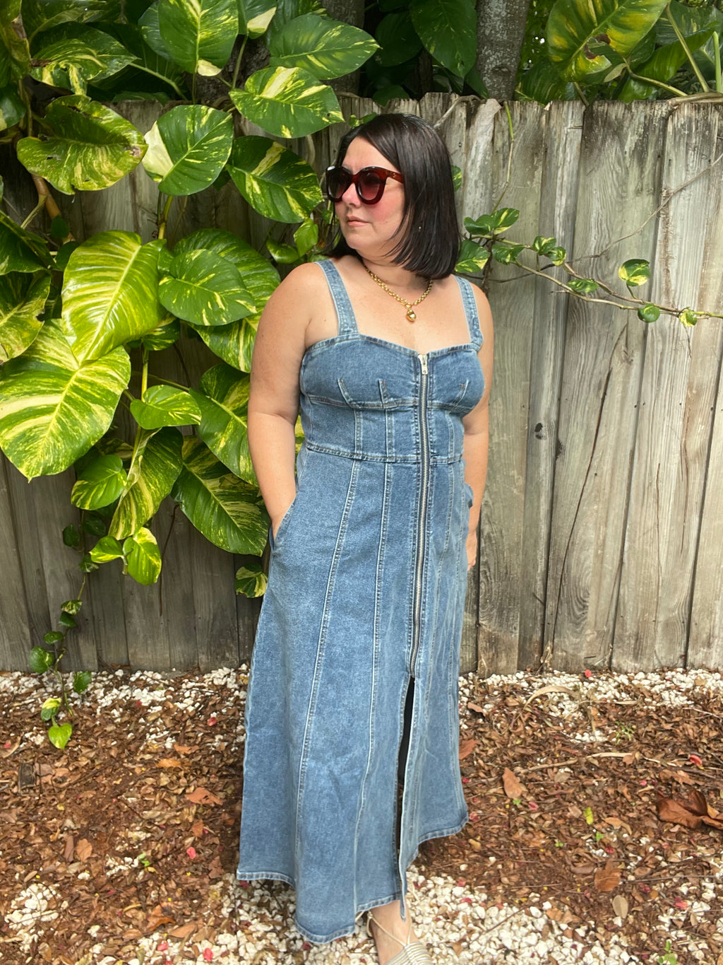 Zip & City Denim Dress