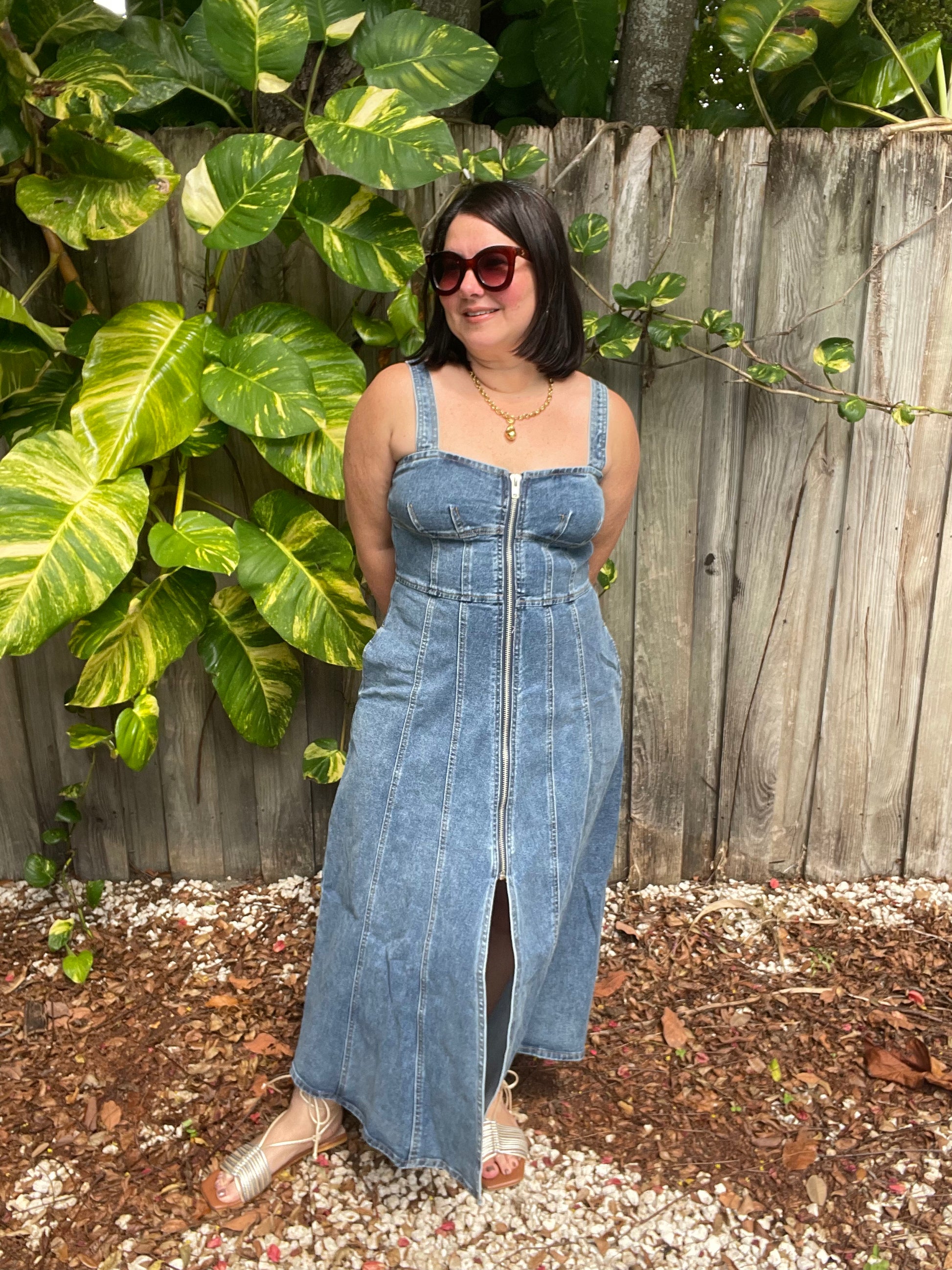 Zip & City Denim Dress
