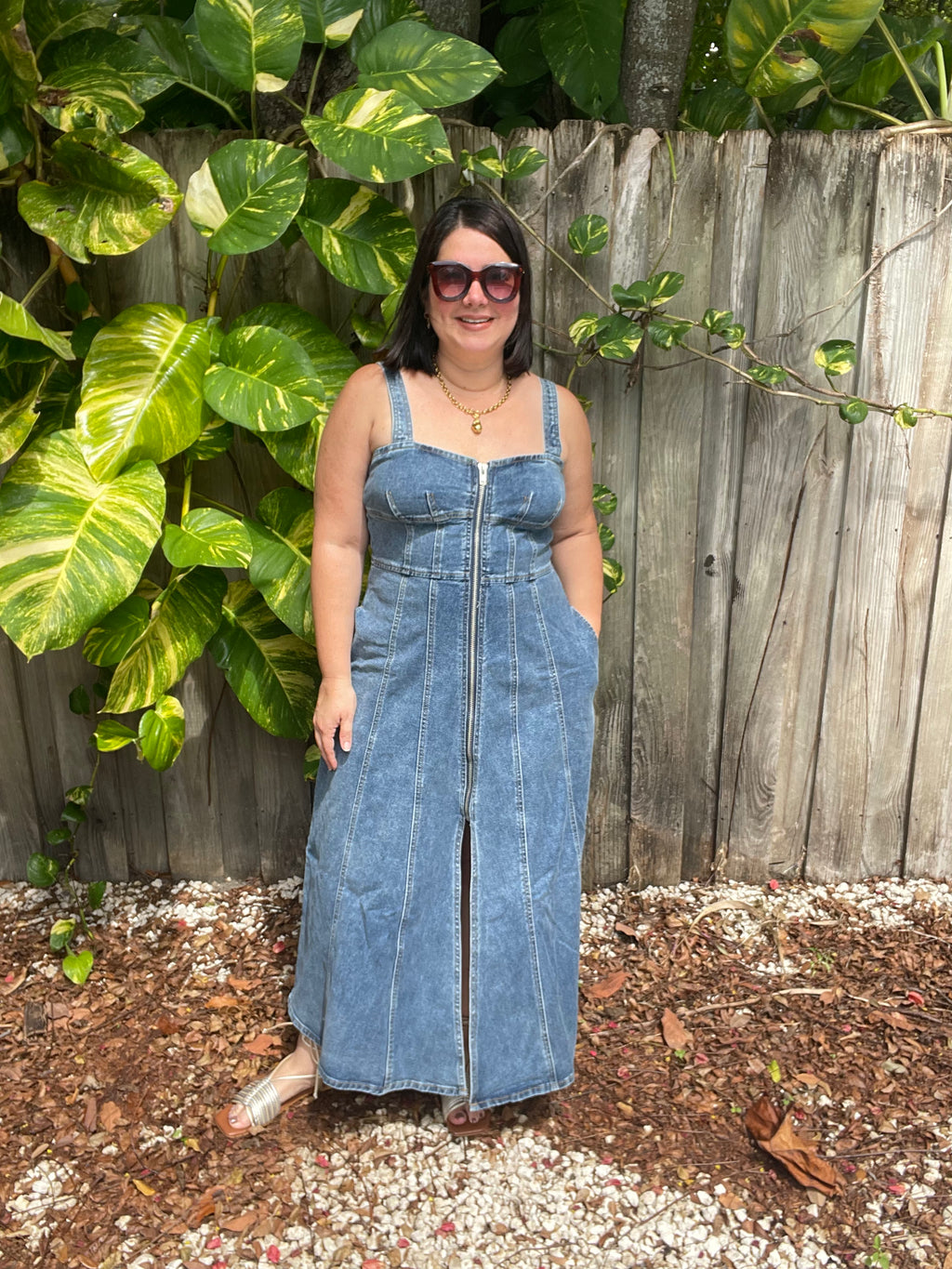 Zip & City Denim Dress