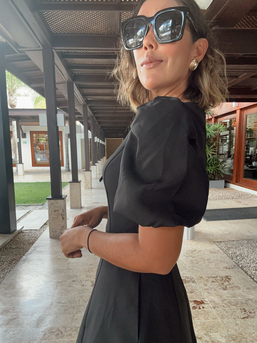 Midnight Bow Midi Dress
