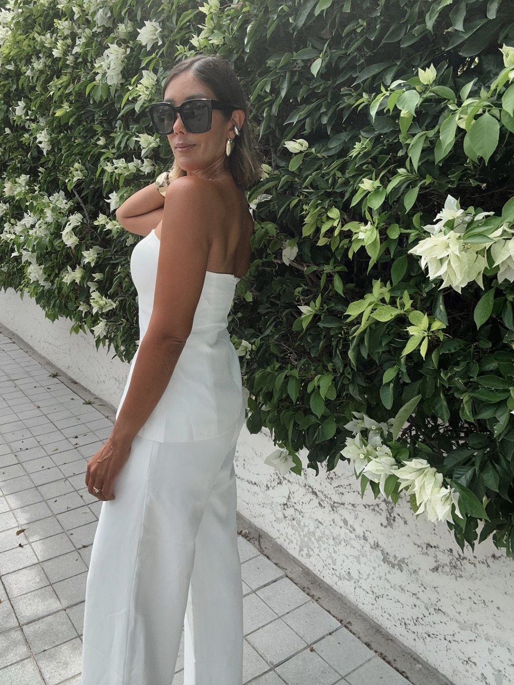 The Visionary Strapless Tailored Tube Top and Pants Set