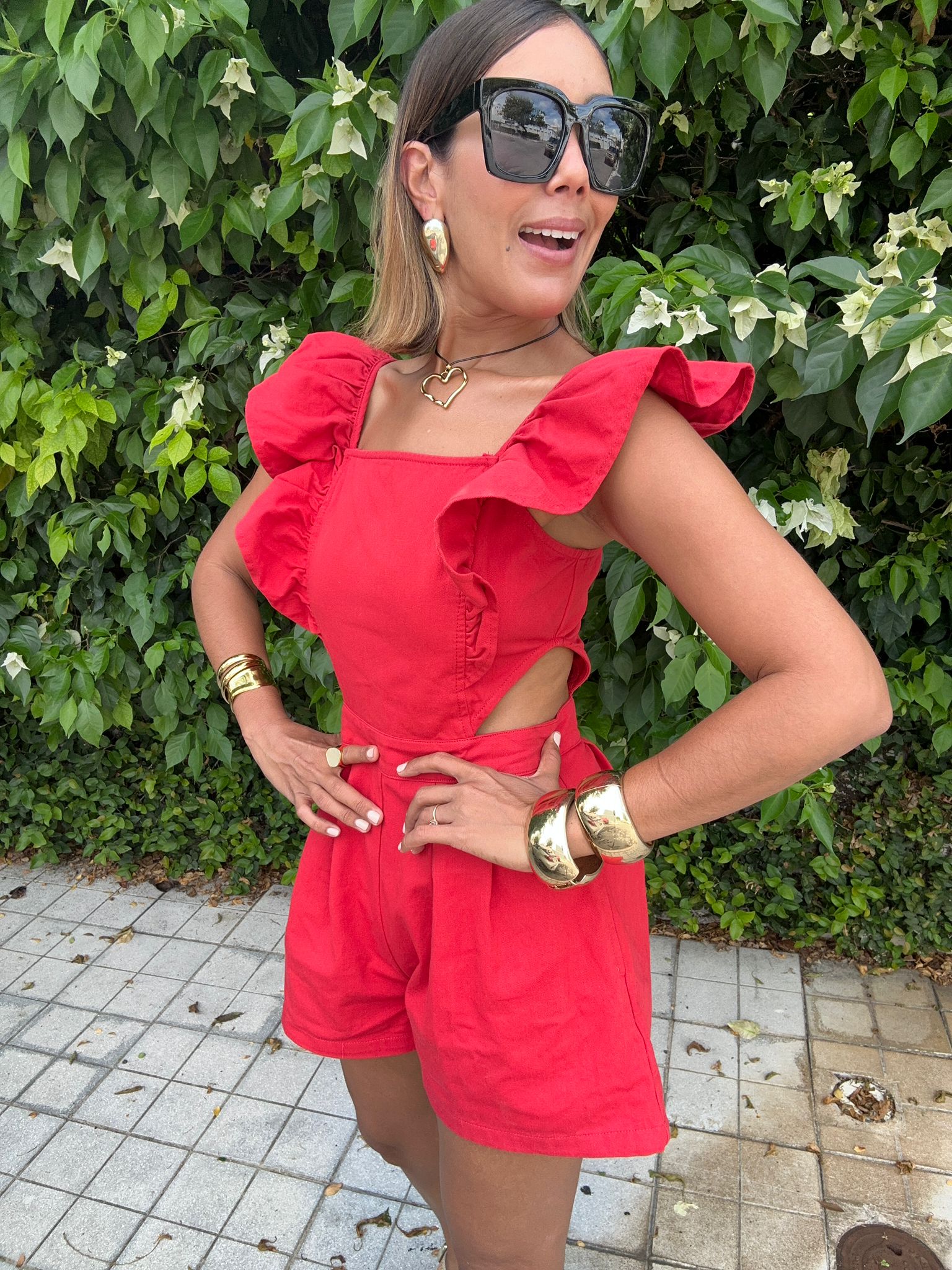 Flirt With Fire Romper