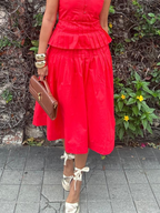 The Pretty Comes Easy Midi Skirt