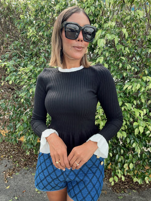 Darling Detail Peplum Top