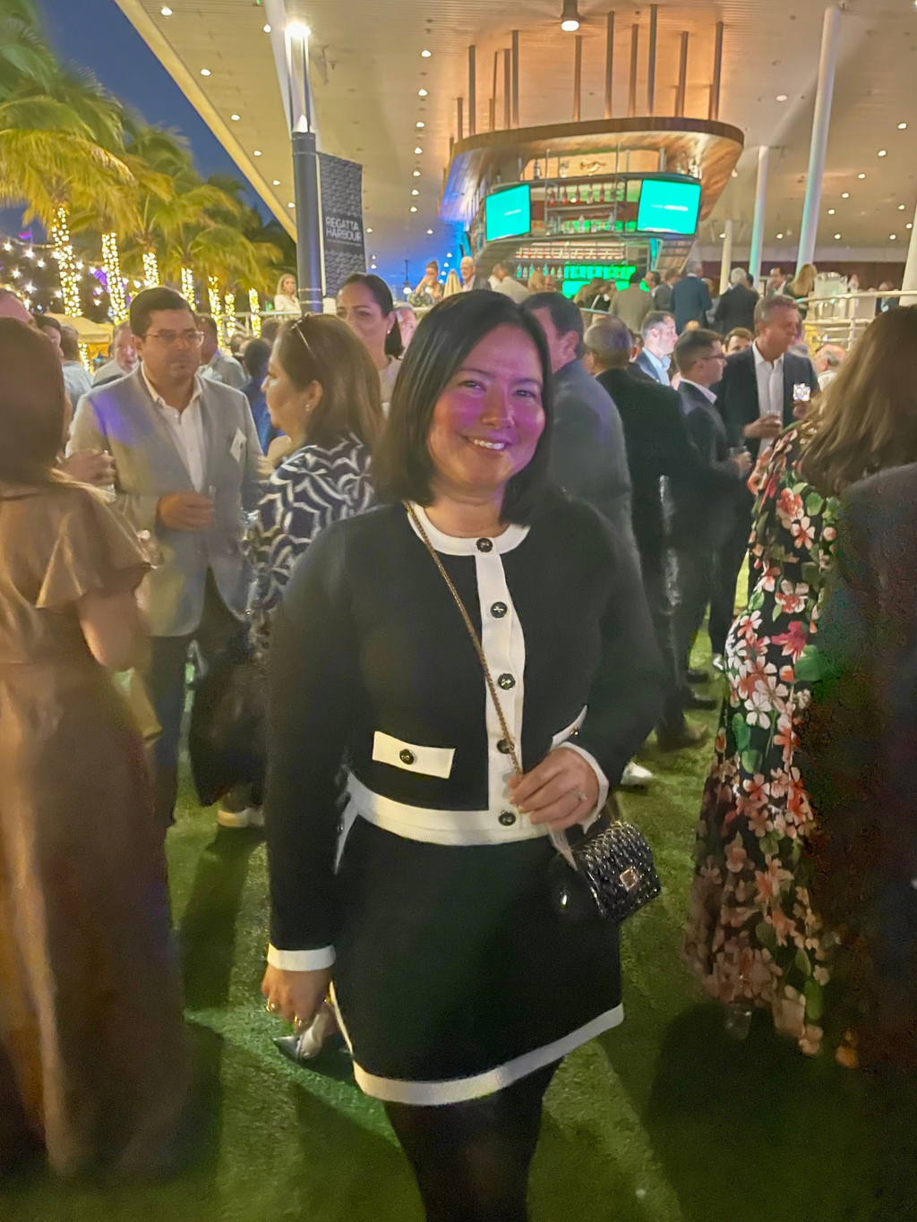 The Charlotte Contrast Trim Crop Cardigan and Mini Skirt Set