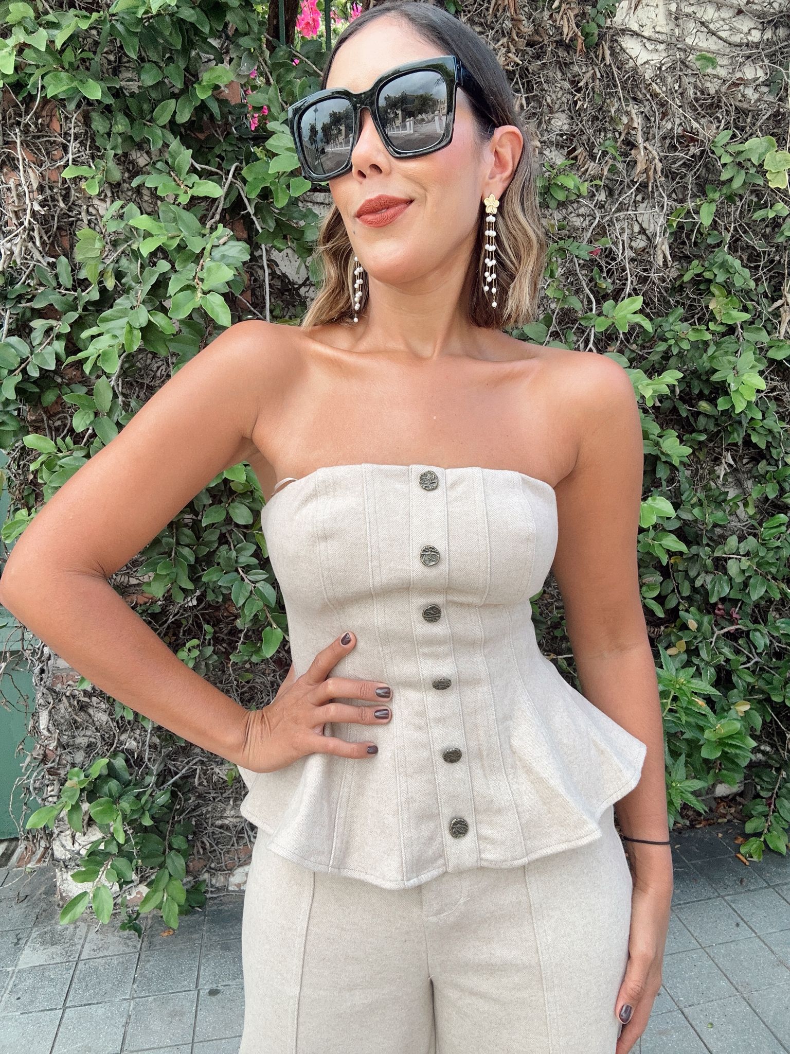 Rue Amour Peplum Top