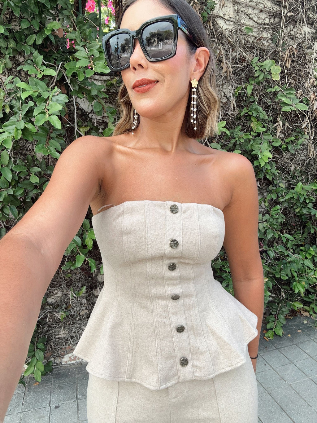 Rue Amour Peplum Top