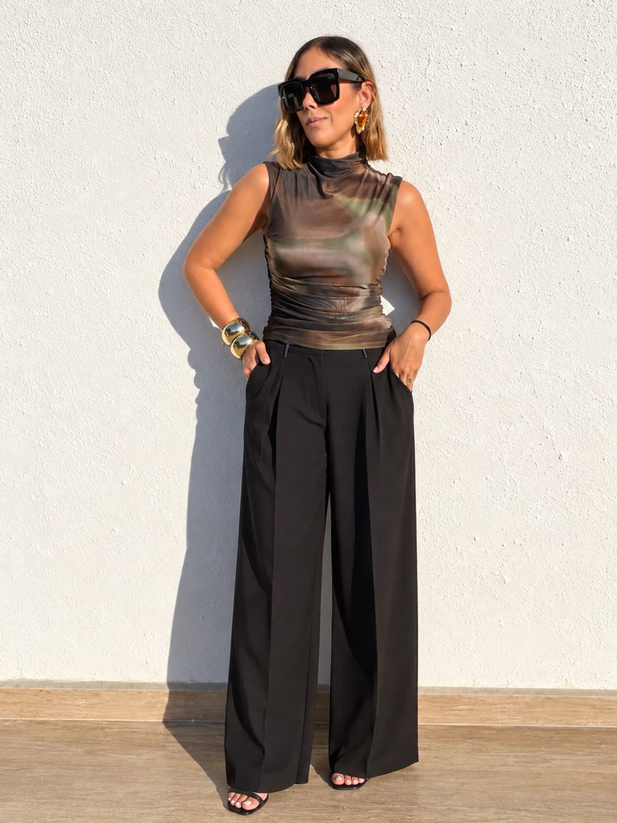 Somewhere Between Seasons Mesh Top