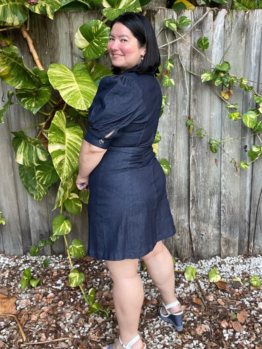 City Code Denim Mini Dress